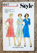 Pochette patron Style 1843 - Robe évasée femme