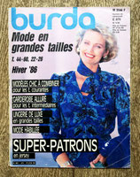 Magazine Burda Mode en grandes tailles hiver 1986