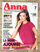 Magazine Anna Burda ouvrages manuels 7/1984