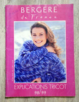 Magazine Explication tricot Bergère de France 1998-1999