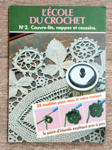 Livre L'école du crochet 2 - Couvre-lit, nappes et coussins