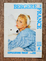 Magazine Explication tricot Bergère de France 1988-1989