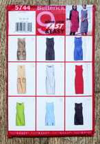 Pochette patron Butterick 5744 - Robe droite femme