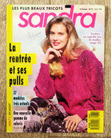 Magazine tricot Sandra 73 - Août 1990