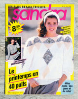 Magazine tricot Sandra 57 - Avril 1989