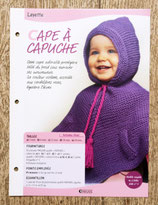 Fiche tricot Atlas Layette - Cape à capuche