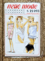 Pochette patron Neue Mode S21093 - Lingerie femme