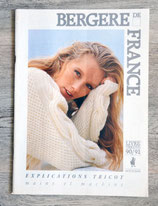 Catalogue Explication tricot Bergère de France 1990-1991