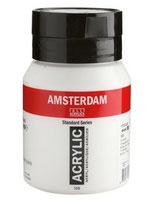 Amsterdam acrylverf  106 titaanwit flacon 500ml
