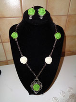 Kette und Ohrringe "Rosen" S - 019