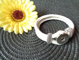 Armband Leder Armband Chunk Grau