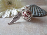 Engelsrufer silber Strass-Kugel klang  K - 0217