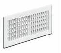 PLUGGIT-Abdeckgitter, Standard PL120 weiss, mit Gitteranschlussleiste