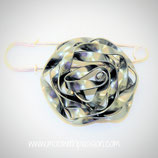 ZOE - Aluminium Metaal Broche