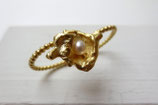 Ring "Fleur" hartvergoldet