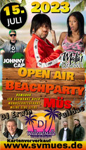 Beach Party Samstag 15.07.2023
