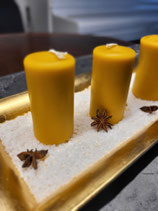 Bienenwachskerze Stumpenkerze 9cm