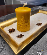 Bienenwachskerze 3 Winterbäume