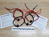 pulsera macrame piedra semipreciosa