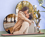 Foto panel en forma de corazón