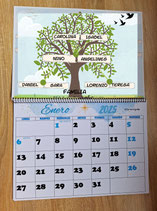 Calendario Pared arrancar hojas