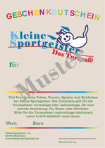 Geschenkgutschein für Nachmittag