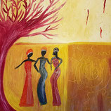 African Women Under The Tree (SOLD!)