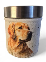 Dose mit Labrador Hell