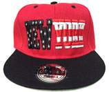 Snapback Cap New York rot-schwarz