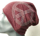 Jersey Beanie Peace lachsfarben