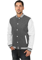 Oldschool College Jacket Jacke grey/white