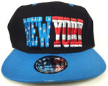 Snapback Cap New York schwarz-blau