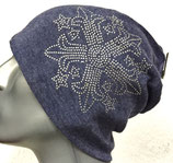 Jersey Beanie schwarz mit Stern