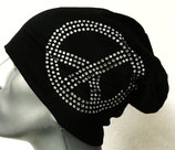 Jersey Beanie Peace schwarz
