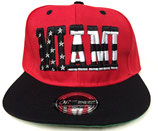 Snapback Cap Miami rot-schwarz