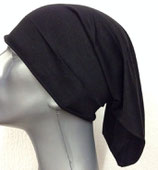 XXL Jersey Beanie 40cm  schwarz