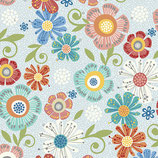 6802-08 HOME GROWN FLORAL GRIS