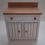 Pine and Cream Wooden 2 Door Kitchen Unit