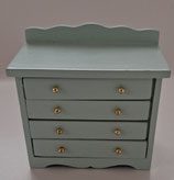 Nursery Mint Green Wooden 4-Drawer Cabinet
