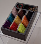 Brown Wooden Haberdashery Sewing Display Box
