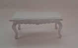 Low White Wooden Coffee Table