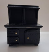 Black Wooden Aga Stove