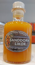 Sanddorn Likör in der Apotheker Flasche 17%