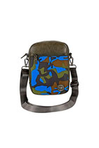 Messenger Bag Crazy Camo royal