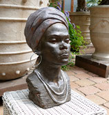 Ethno Dekofigur Skulptur Afrikanerin