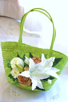 silk flower bag