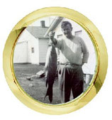 1 7/16" (36mm) Fit-up  Pic Frame with gold rim