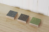 Coaster Set (4)  Dots Design  3.5" x 3.5" and 1/4" Thick   K-WC01-DT