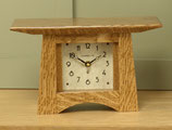 Craftsman Mantel Clock in Nut Brown Oak Finish CM-NB