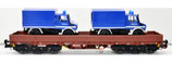 NPE NV 43165 Schwerlastwagen beladen Beladen mit zwei WIKING THW Unimog 1300 L